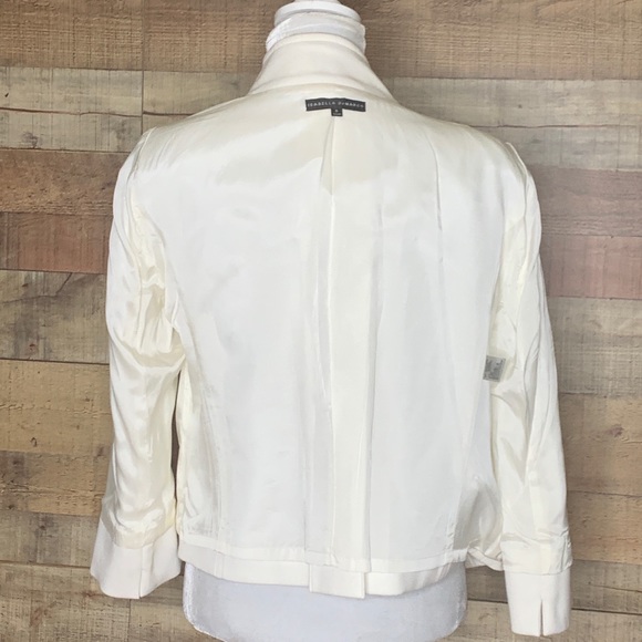Isabella DeMarco Women White 5 Button Jacket Sz 8 - Picture 6 of 8